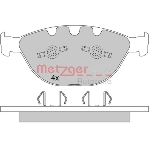 METZGER Bremsbelagsatz, Scheibenbremse