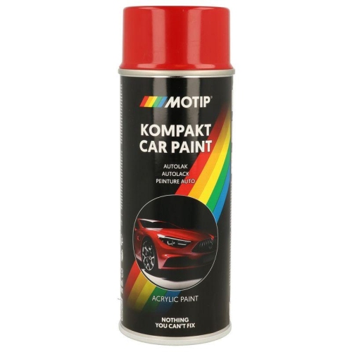 MOTIP Fahrzeug-Kombinationslack KOMPAKT AUTOLACK rot hochgl&auml;nzend 400 ml