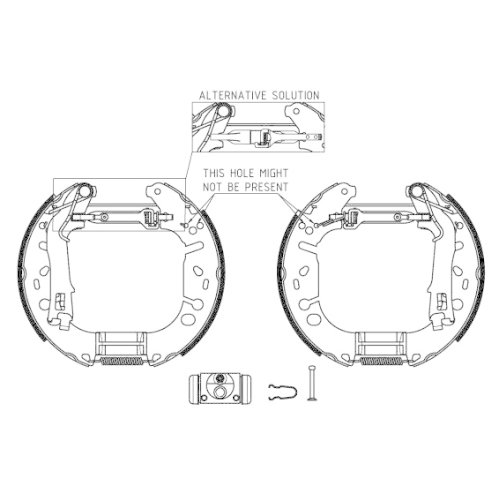 HELLA PAGID Bremsbackensatz Shoe Kit Pro