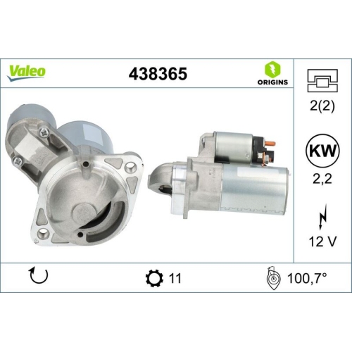 VALEO Starter VALEO ORIGINS NEW OE TECHNOLOGIE