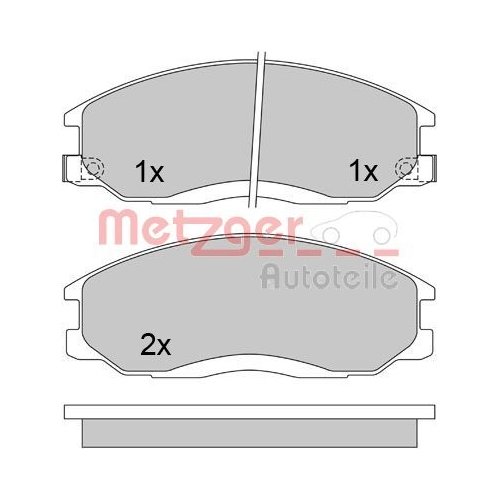 METZGER Bremsbelagsatz, Scheibenbremse