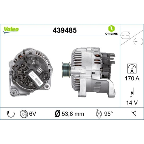 VALEO Generator VALEO ORIGINS NEW OE TECHNOLOGIE