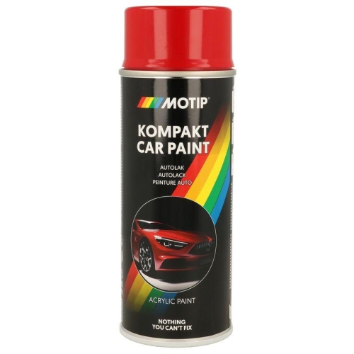 MOTIP Fahrzeug-Kombinationslack KOMPAKT AUTOLACK rot hochgl&auml;nzend 400 ml