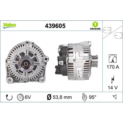 VALEO Generator VALEO ORIGINS NEW OE TECHNOLOGIE