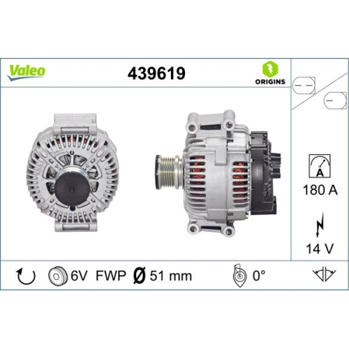 VALEO Generator VALEO ORIGINS NEW OE TECHNOLOGIE