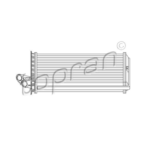 TOPRAN Wärmetauscher, Innenraumheizung