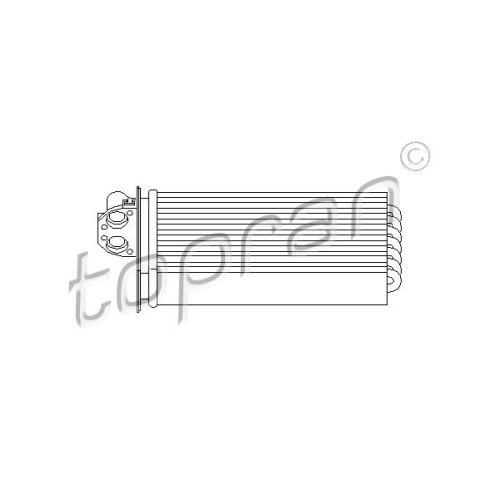 TOPRAN Wärmetauscher, Innenraumheizung