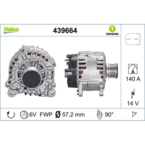 VALEO Generator VALEO ORIGINS NEW OE TECHNOLOGIE