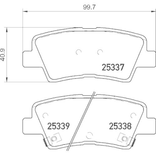 BREMBO Bremsbelagsatz, Scheibenbremse PRIME LINE