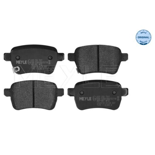 MEYLE Bremsbelagsatz, Scheibenbremse MEYLE-ORIGINAL: True to OE.