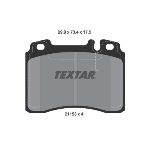 TEXTAR Bremsbelagsatz, Scheibenbremse Q+