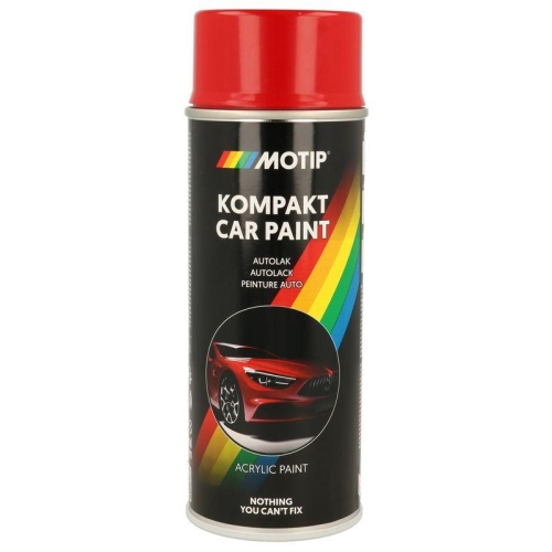 MOTIP Fahrzeug-Kombinationslack KOMPAKT AUTOLACK rot hochgl&auml;nzend 400 ml