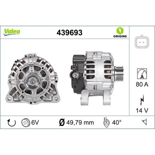 VALEO Generator VALEO ORIGINS NEW OE TECHNOLOGIE