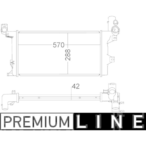 MAHLE Kühler, Motorkühlung BEHR *** PREMIUM LINE ***