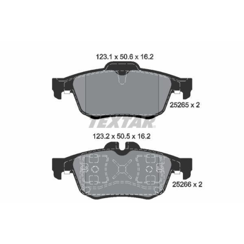 TEXTAR Bremsbelagsatz, Scheibenbremse Q+