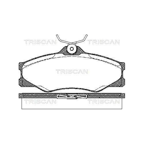 TRISCAN Bremsbelagsatz, Scheibenbremse