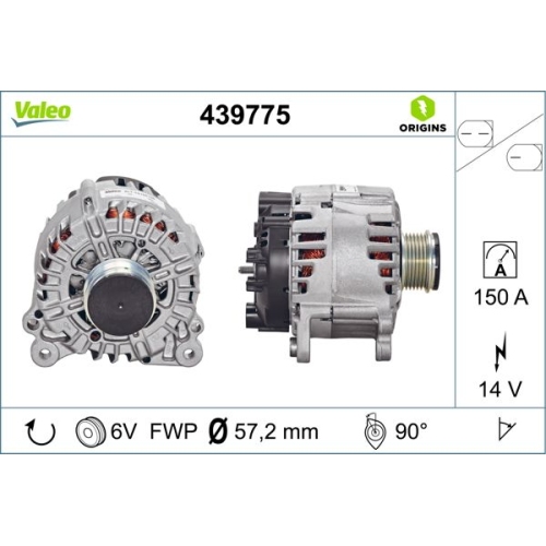 VALEO Generator VALEO ORIGINS NEW OE TECHNOLOGIE