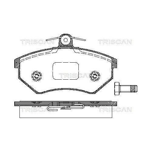 TRISCAN Bremsbelagsatz, Scheibenbremse