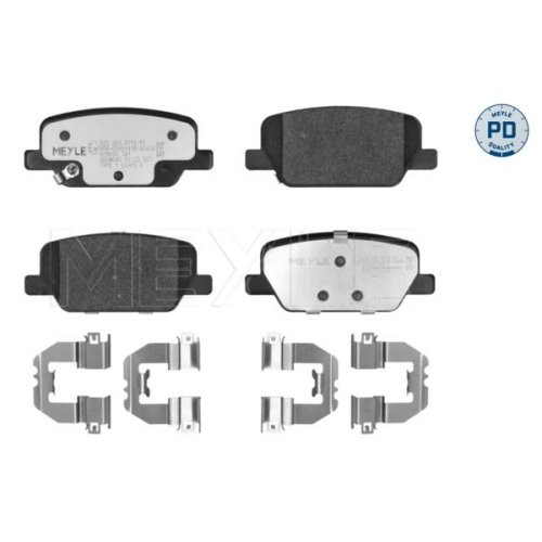 MEYLE Bremsbelagsatz, Scheibenbremse MEYLE-PD: Advanced performance and design.