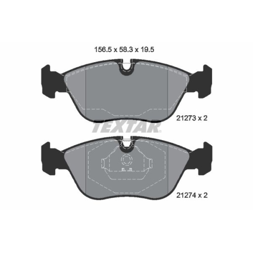 TEXTAR Bremsbelagsatz, Scheibenbremse Q+