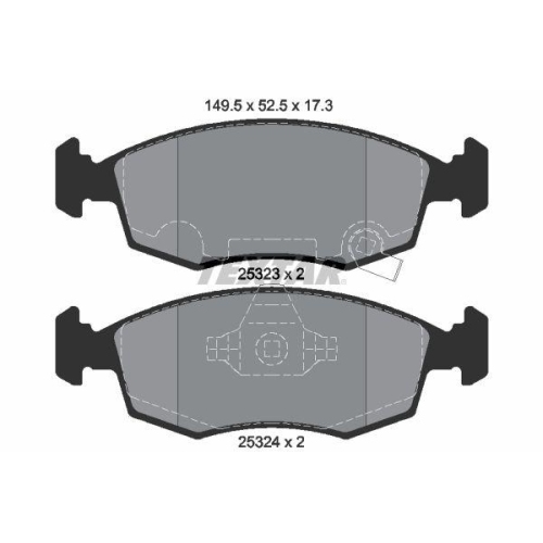 TEXTAR Bremsbelagsatz, Scheibenbremse Q+