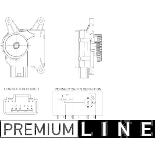 MAHLE Stellelement, Mischklappe BEHR *** PREMIUM LINE ***