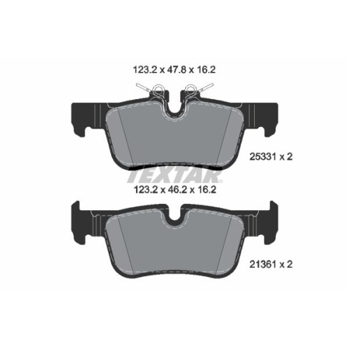 TEXTAR Bremsbelagsatz, Scheibenbremse Q+