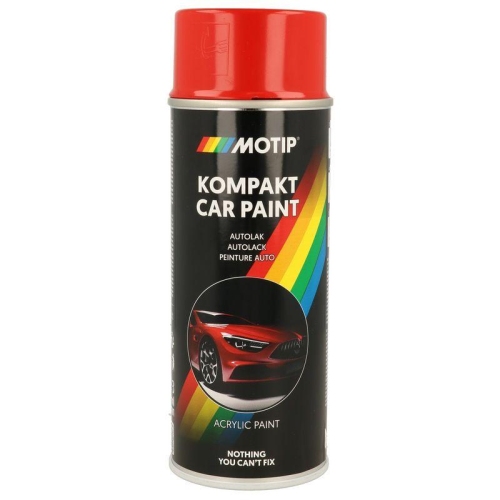 MOTIP Fahrzeug-Kombinationslack KOMPAKT AUTOLACK rot hochgl&auml;nzend 400 ml