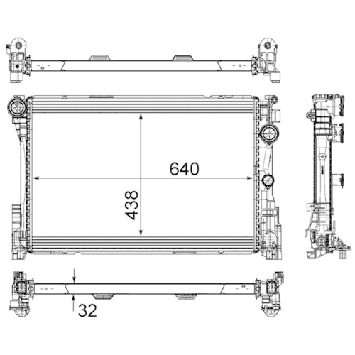 MAHLE Kühler, Motorkühlung BEHR *** PREMIUM LINE ***