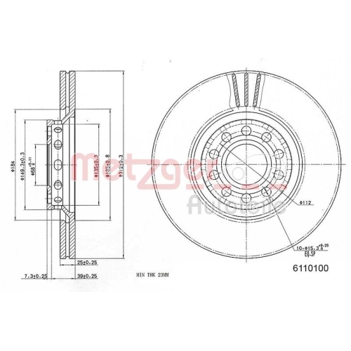 METZGER Bremsscheibe