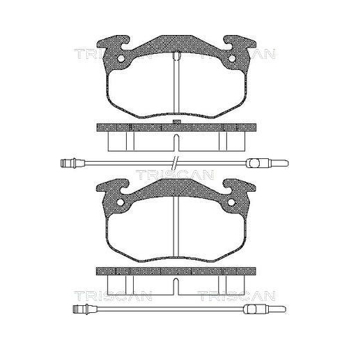 TRISCAN Bremsbelagsatz, Scheibenbremse