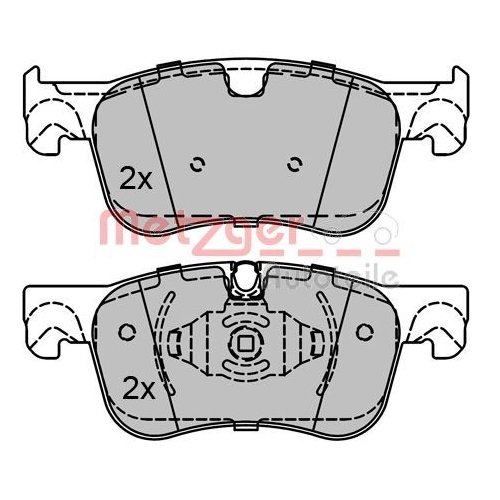 METZGER Bremsbelagsatz, Scheibenbremse