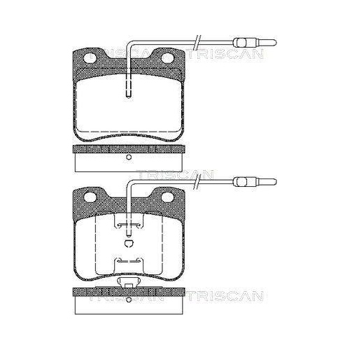 TRISCAN Bremsbelagsatz, Scheibenbremse