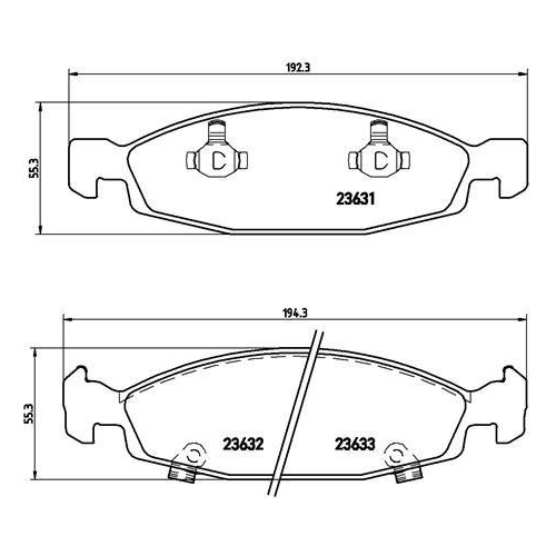 BREMBO Bremsbelagsatz, Scheibenbremse PRIME LINE