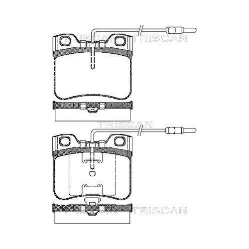 TRISCAN Bremsbelagsatz, Scheibenbremse