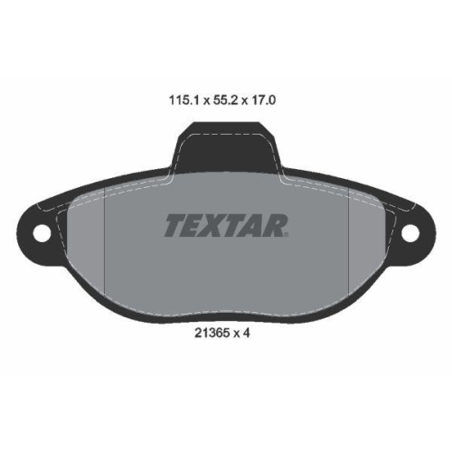 TEXTAR Bremsbelagsatz, Scheibenbremse Q+
