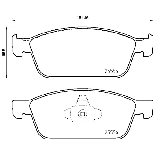 BREMBO Bremsbelagsatz, Scheibenbremse PRIME LINE