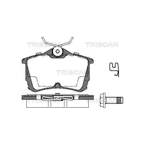 TRISCAN Bremsbelagsatz, Scheibenbremse