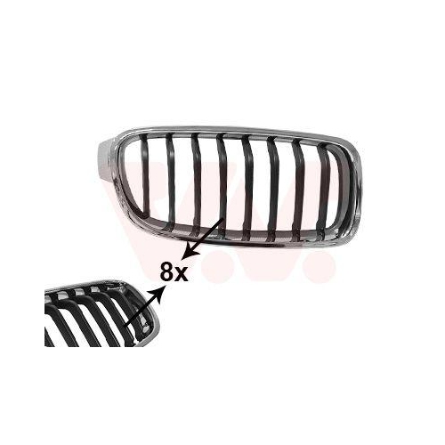 VAN WEZEL Kühlergitter ** Equipart **