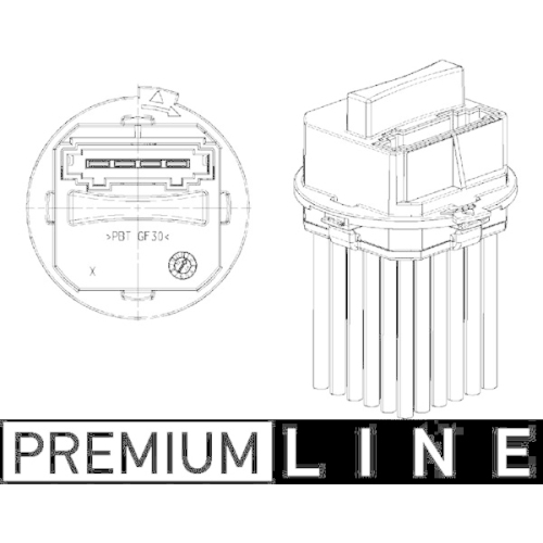 MAHLE Regler, Innenraumgebläse BEHR *** PREMIUM LINE ***