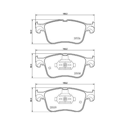 BREMBO Bremsbelagsatz, Scheibenbremse PRIME LINE