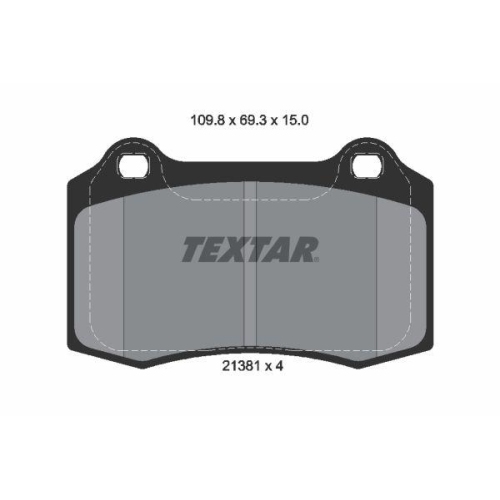 TEXTAR Bremsbelagsatz, Scheibenbremse Q+