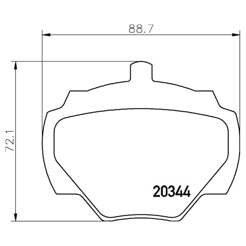 HELLA PAGID Bremsbelagsatz, Scheibenbremse