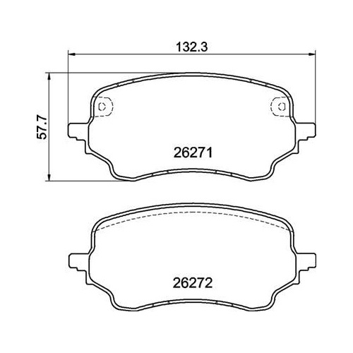 BREMBO Bremsbelagsatz, Scheibenbremse PRIME LINE