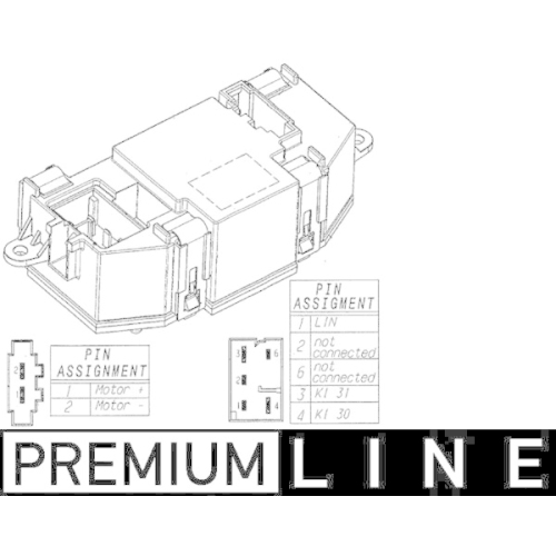 MAHLE Regler, Innenraumgebläse BEHR *** PREMIUM LINE ***