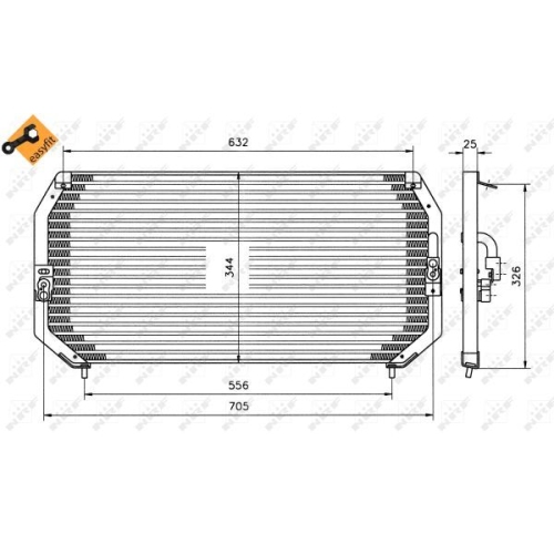 NRF Kondensator, Klimaanlage EASY FIT