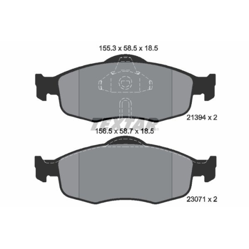 TEXTAR Bremsbelagsatz, Scheibenbremse