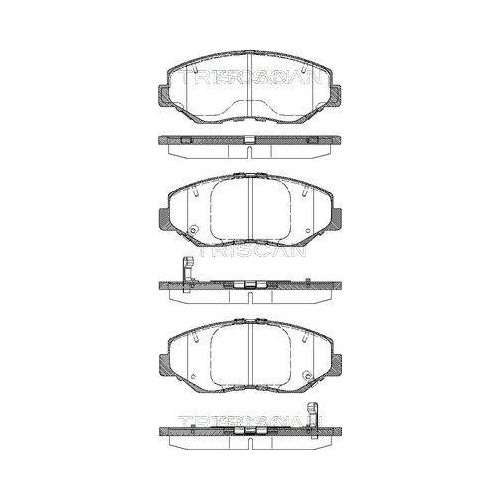 TRISCAN Bremsbelagsatz, Scheibenbremse