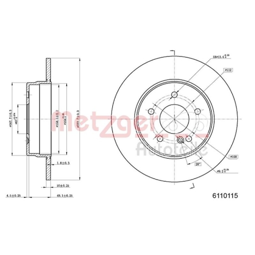 METZGER Bremsscheibe