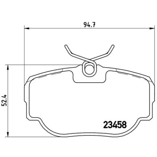 BREMBO Bremsbelagsatz, Scheibenbremse PRIME LINE